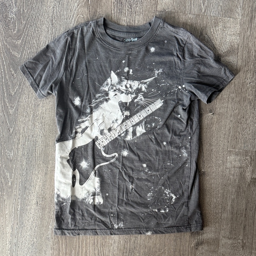 Guitar Cat Baby Tee